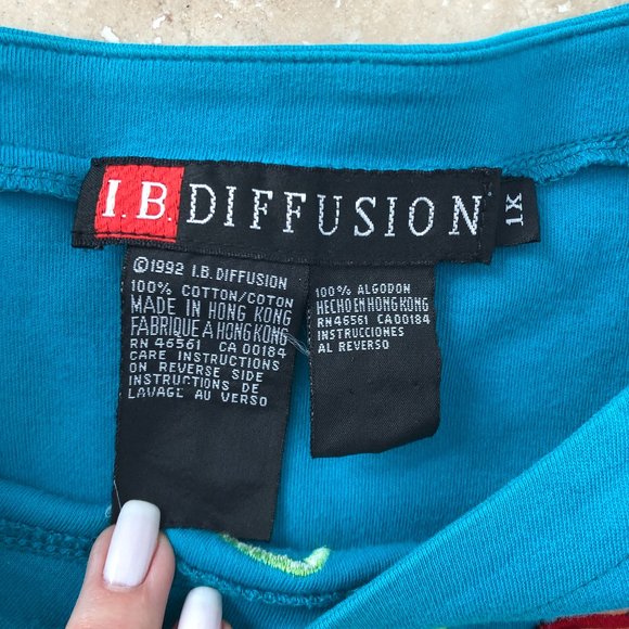 I.B. Diffusion Applique & Studded Tee Cruise Wear Priced Too Low For A Discount - Picture 3 of 11